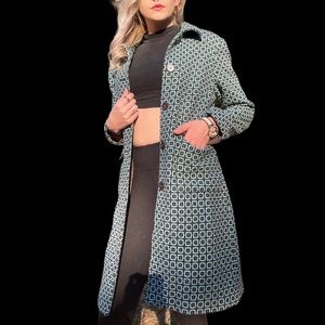 Vintage Pattern Trench Coat
